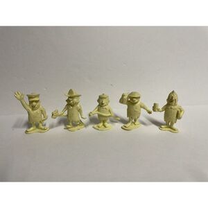 Marx Flintstones Worker People Vintage 1960s Prehistoric PlaySet Figure Lot of 5